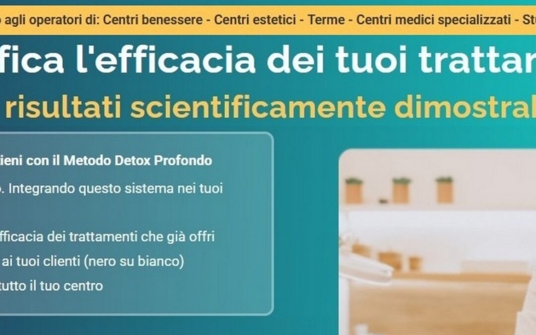 Cosa ha in più -rispetto a macchinari simili- il Detox Profondo?